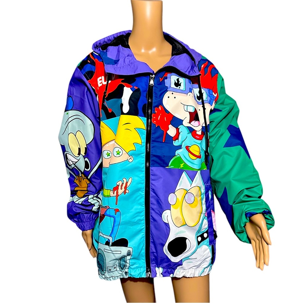 Nickelodeon Unisex Windbreaker Jacket size XL